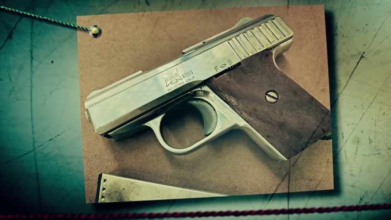 It was a 25 caliber Raven, semiautomatic