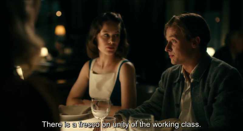 It is a fresco on working class unity