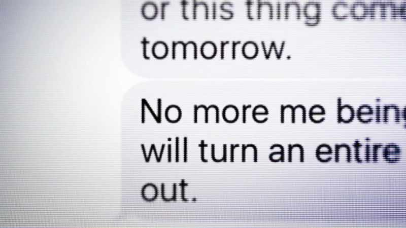 It was a message to my mom