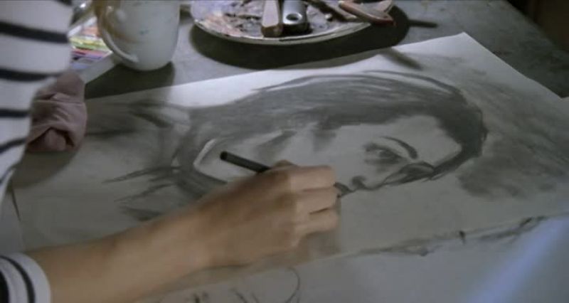 It was about eight when I found her in her studio