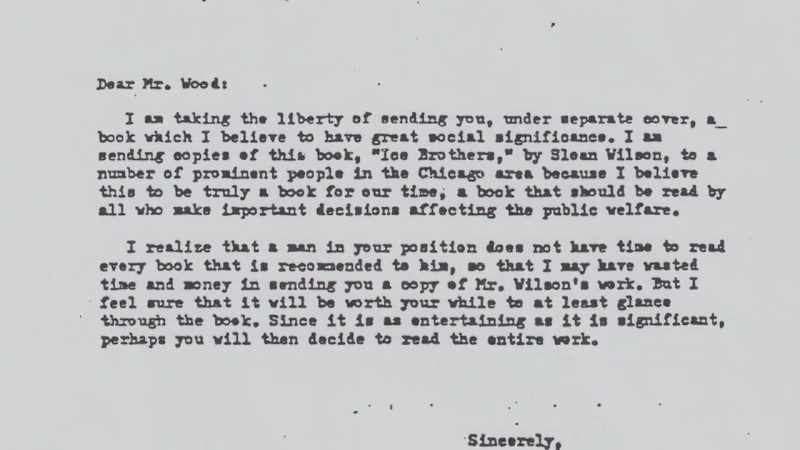 It is accompanied by a letter
