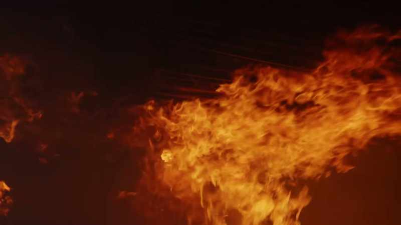It is active, real fire