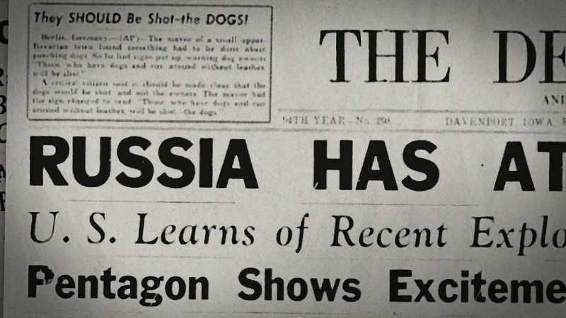 It was after that, the whole propaganda apparatus