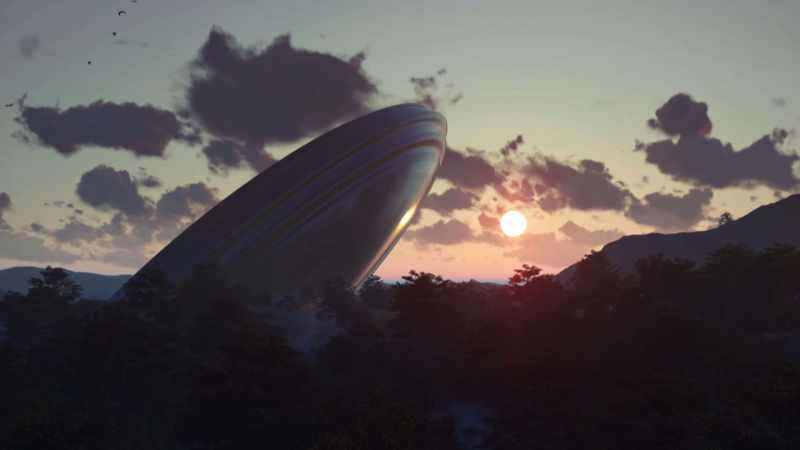 It was allegedly a flying saucer