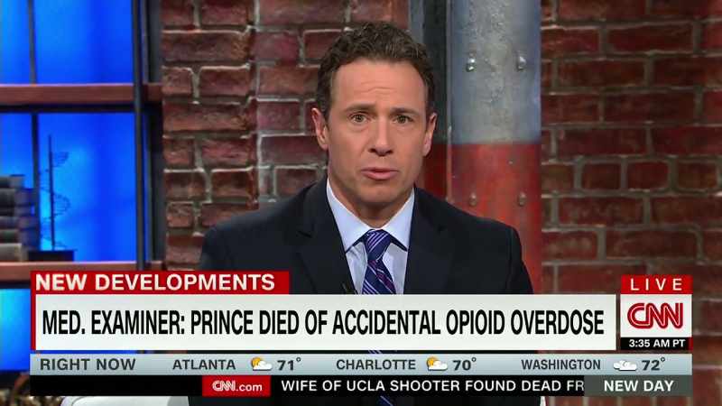 It was an accidental opioid overdose