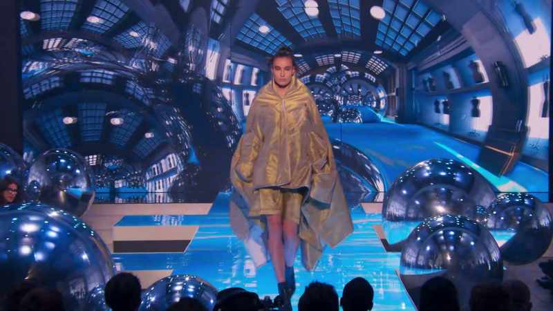 It was an interesting fabric, a really great take on military