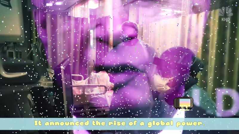 It announced the rise of a global power