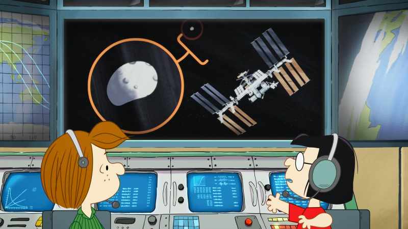 It appears a piece of space debris, called a micrometeorite
