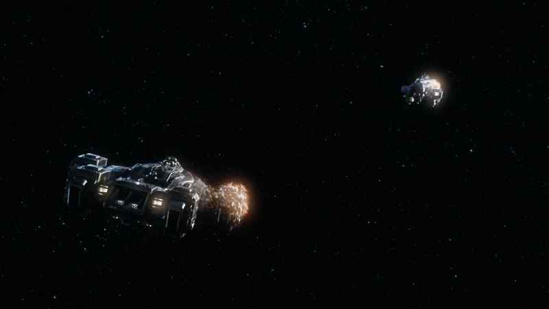 It appears the engines on both ships have been disabled