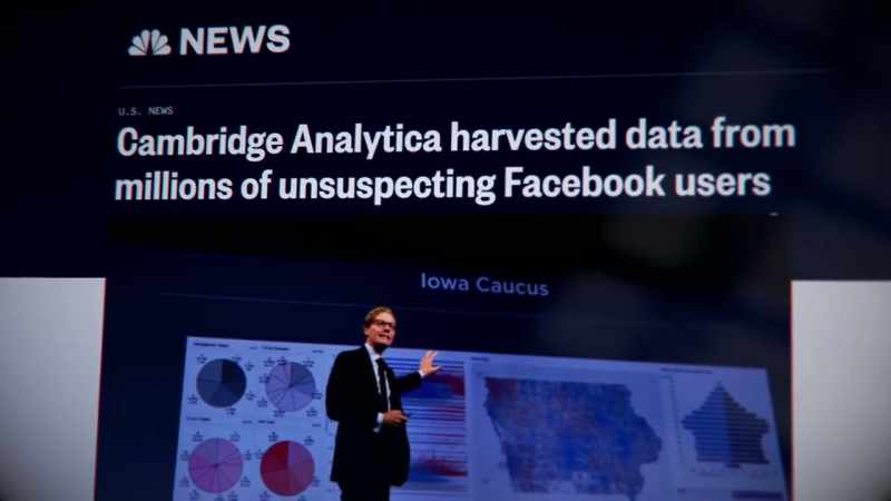 It was Cambridge Analytica using Facebook data