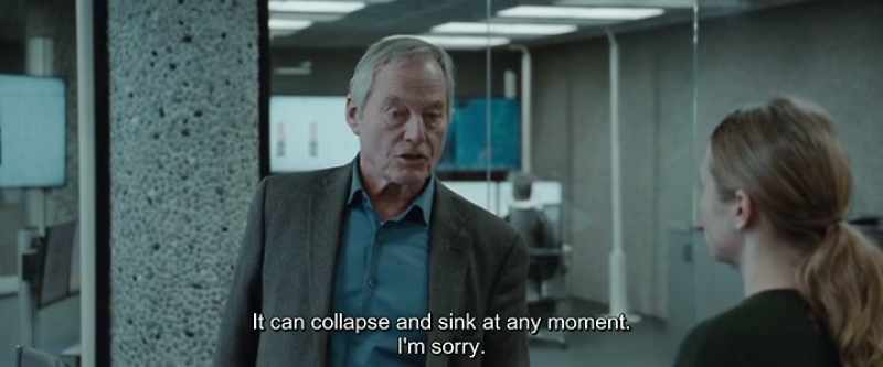 It can collapse and sink at any moment. I'm sorry