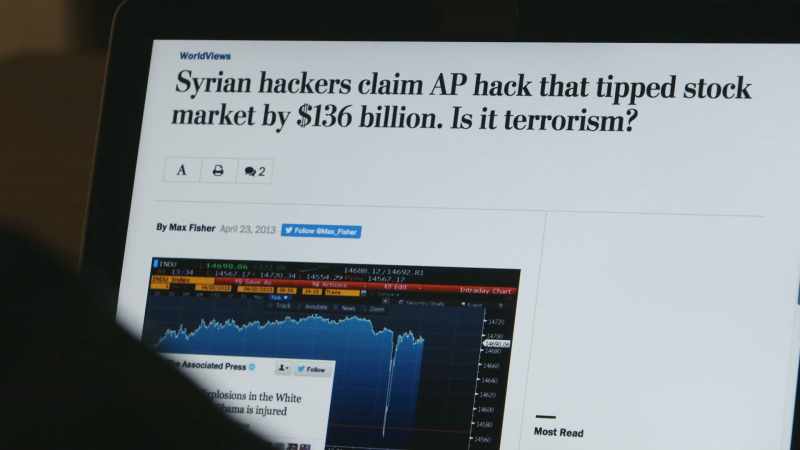 It caused the US Stock Market to dive