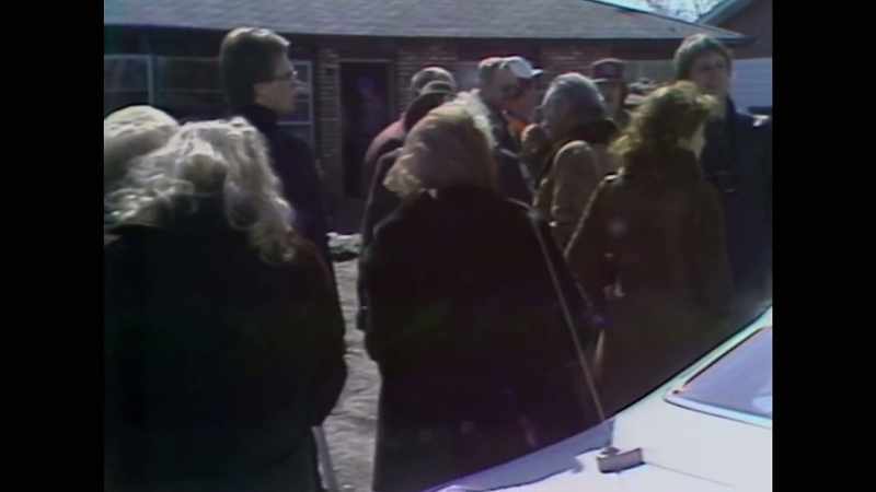 It was cold, and there was people just standing around