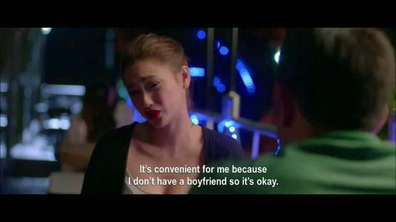 It was convenient for me, it was OK, because I didn't have a boyfriend