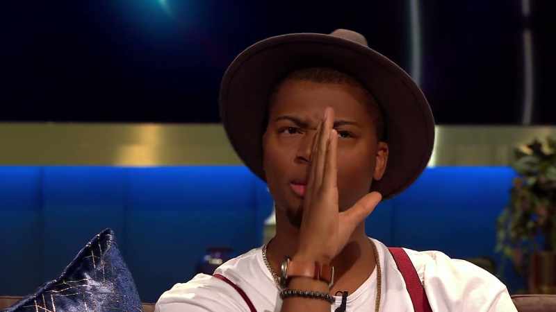 It was crazy, 'cause I'm like... It's half her face, and I'm like