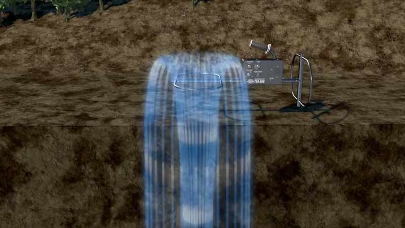 It is designed to identify both ferrous targets