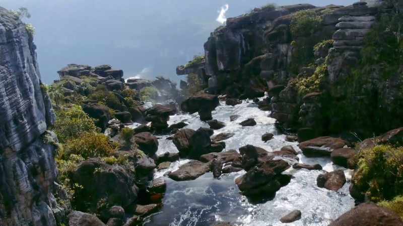 It dissolves the rocks