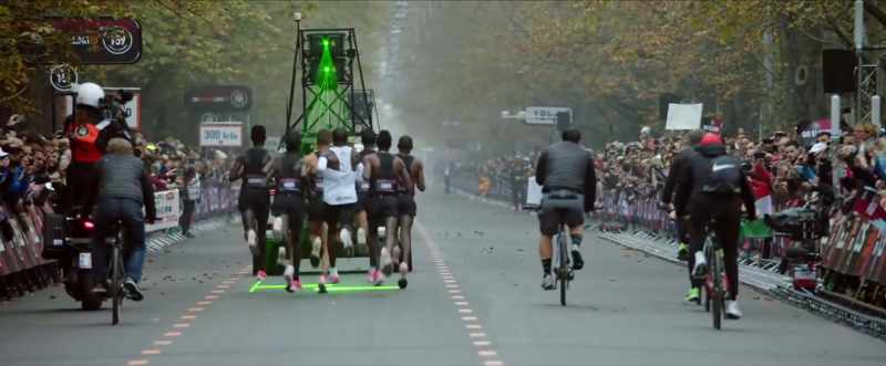 It doesn't help the runners behind Eliud
