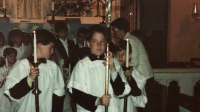 It was either going to the school and doing something with the church