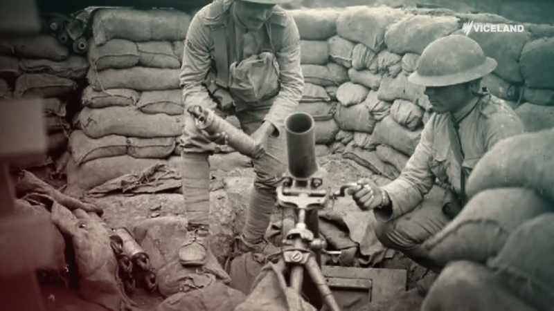 It was fitted with a modified hand grenade fuse on the front