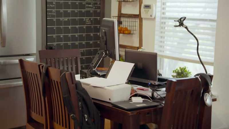 It gets overwhelming. We have no dining table