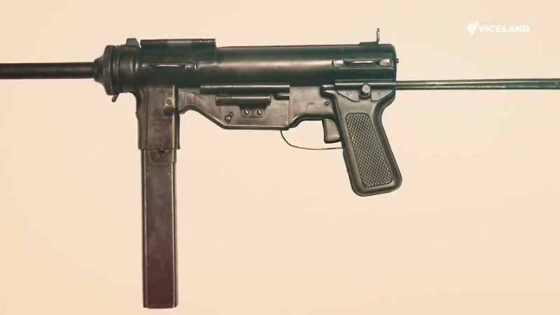 It was given the name 'Grease Gun' by US troops because it looks