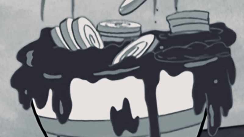 It was his own trusty knife
