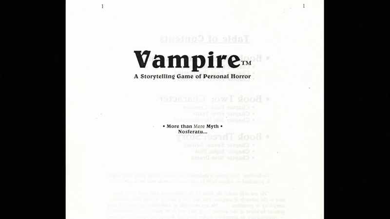 It immediately makes it like wow, this is our vampires