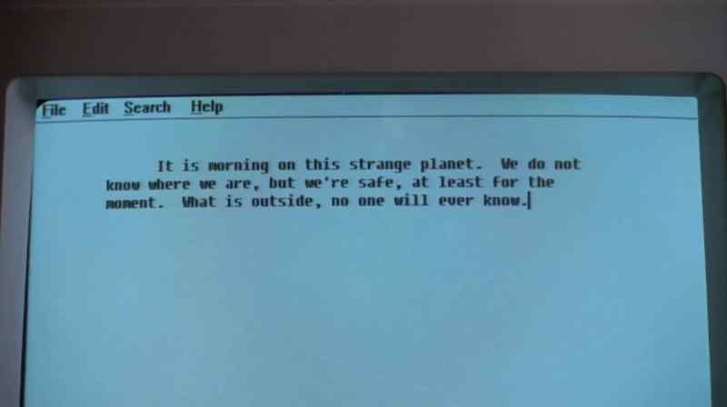 IT IS MORNING ON THIS STRANGE PLANET
