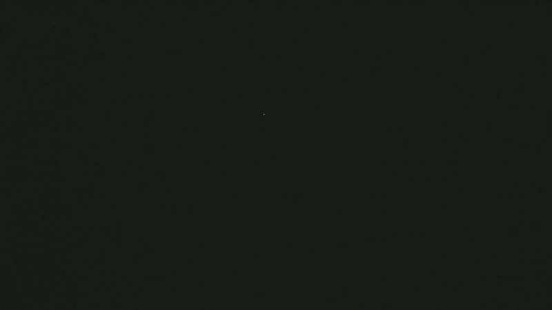It was just a solid white spherical object