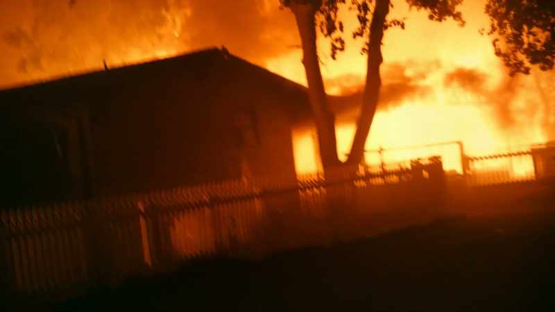 It just doesn't care what it burns; vegetation, people's property