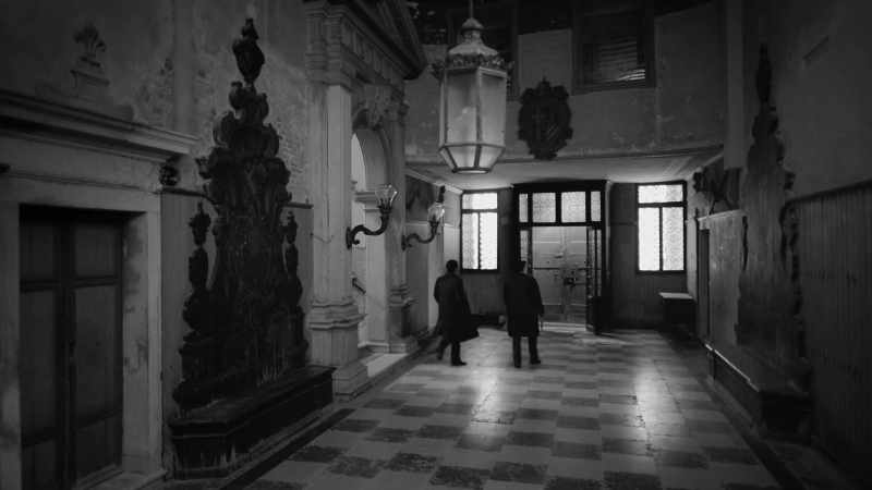 It leads to the main entrance