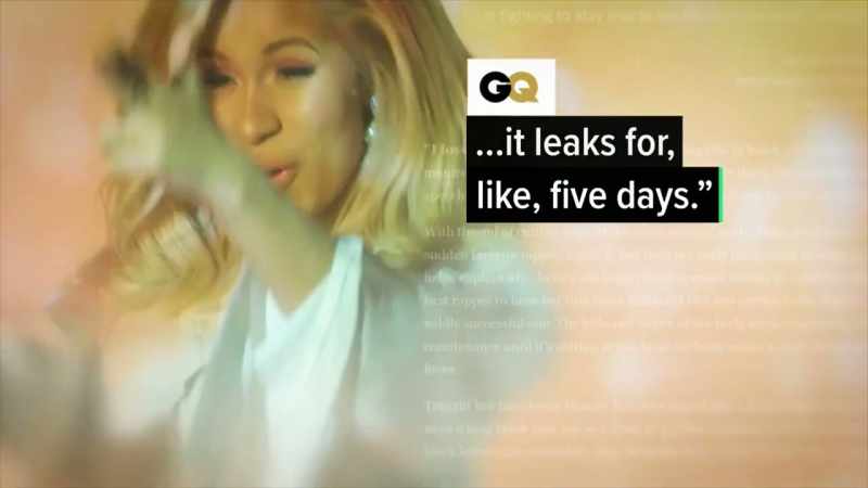 It leaks for, like, five days.