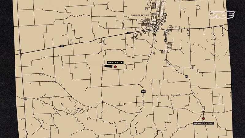 It was located 4 miles past the party site