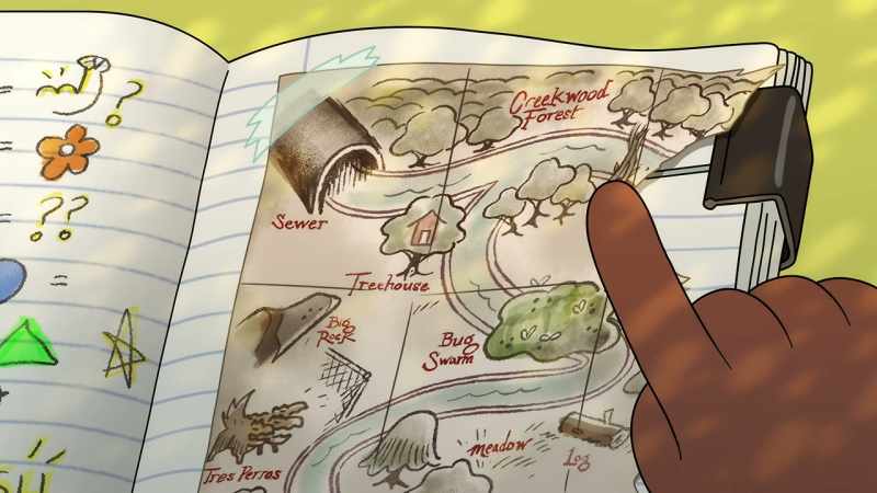 It looks like the Creek bends around this way