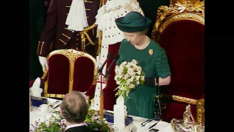 It made for quite an emotional moment for the Queen