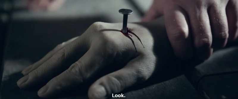 It is no simple nail. It is silver