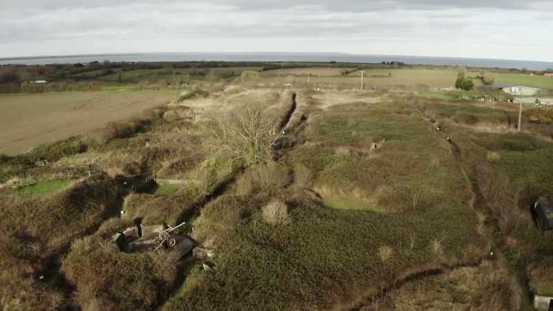 It had numerous machine gun positions, it had mine fields