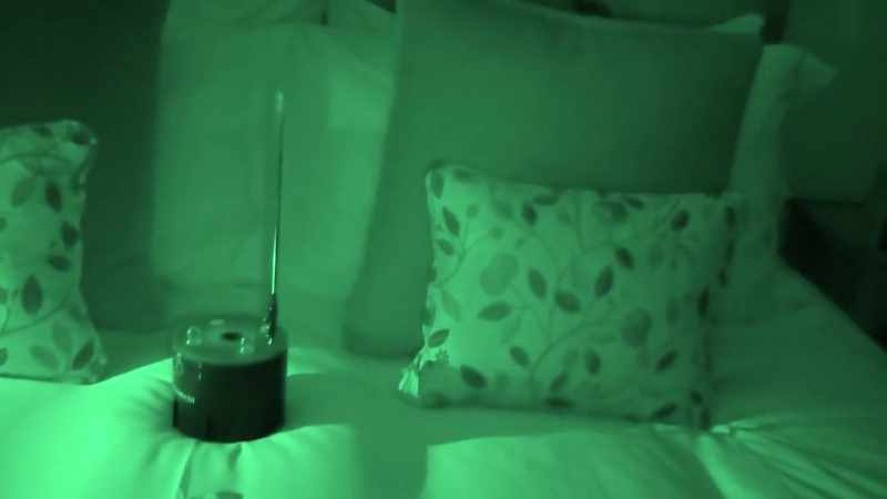 It is on the bed that people report things happening, it's crazy