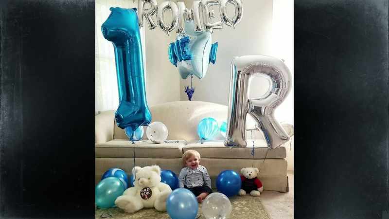 It was Romeo's first birthday party