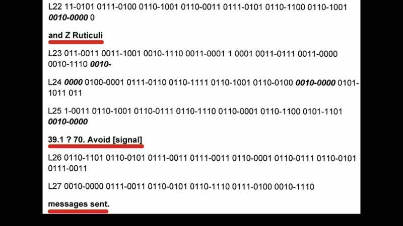 It said, avoid messages sent