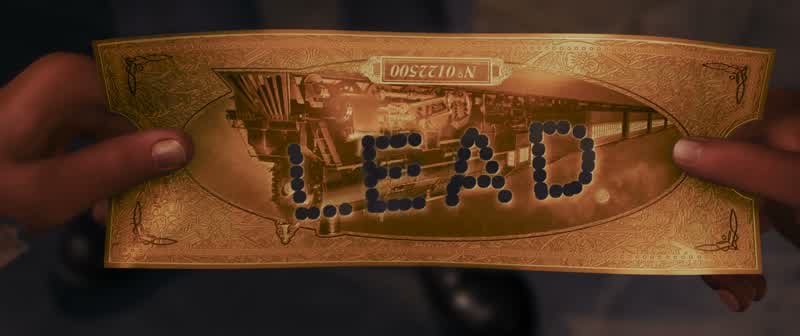 It says lead Like lead balloonI believe it also is pronounced leadAs in leader leadershipLead the wayFollow you anywhere ma'am