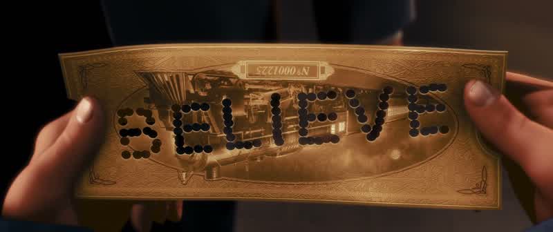 It says