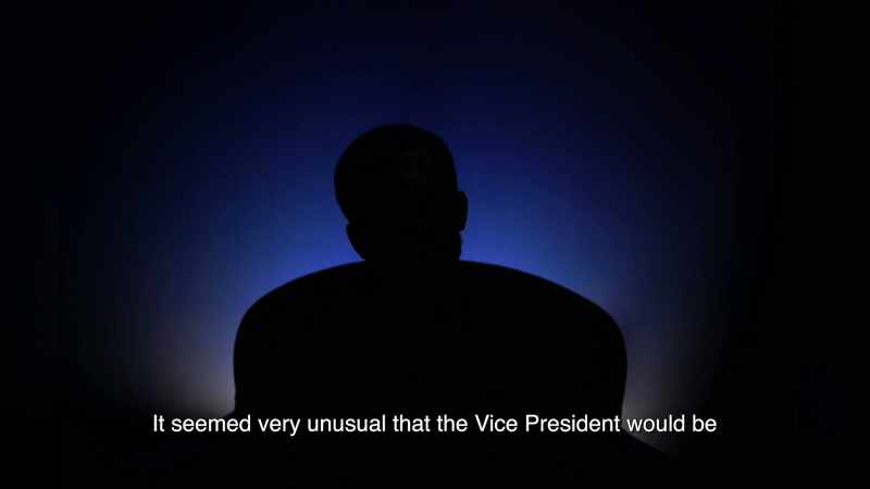 It seemed very unusual that the vice president