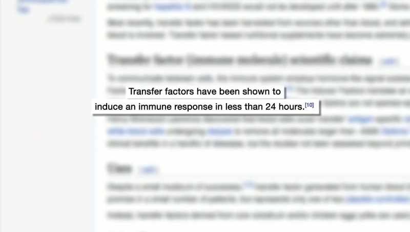 IT SEEMS TO BOOST THE IMMUNITY TO SPECIFIC VIRUSES