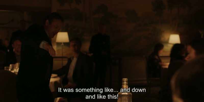It was something like... and down and like this!