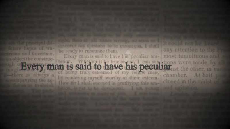 It starts saying, every man has his peculiar ambition