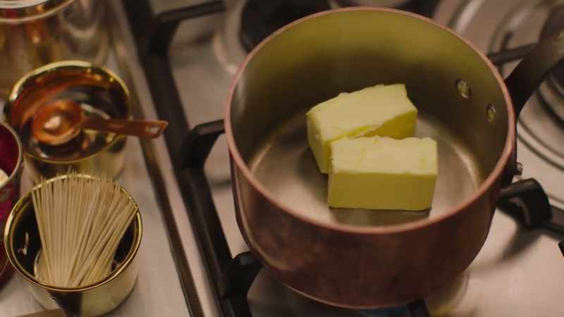 It starts with 150g of butter