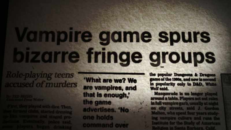 It was still Vampire the Masquerade
