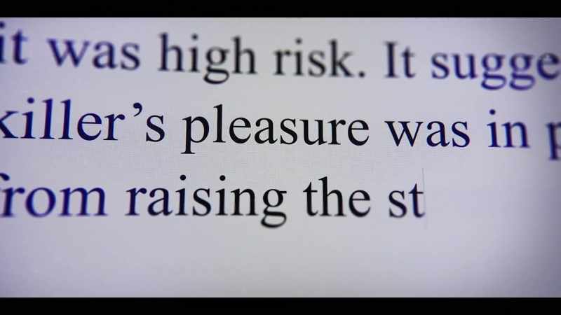 It suggested the killer's pleasure